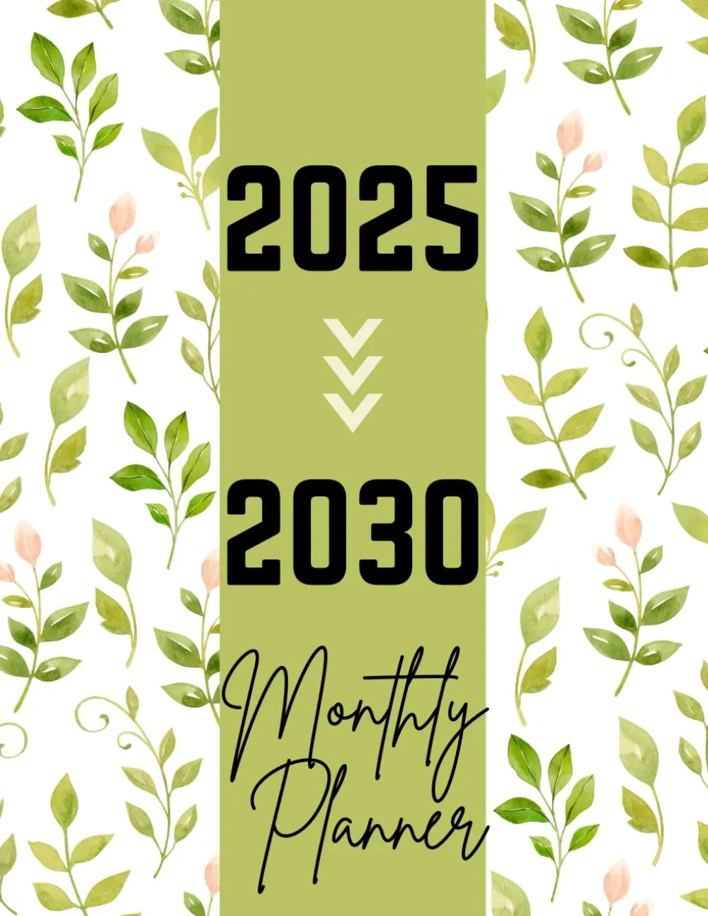 2025-2030 Monthly Planner, 6-Year Calendar, 8.5x11 Inches, Goal Checklist, Note Pages