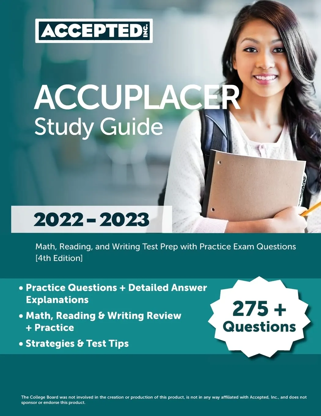 ACCUPLACER Study Guide 2022-2023: Math, Reading & Writing Test Prep with Practice Exam Questions