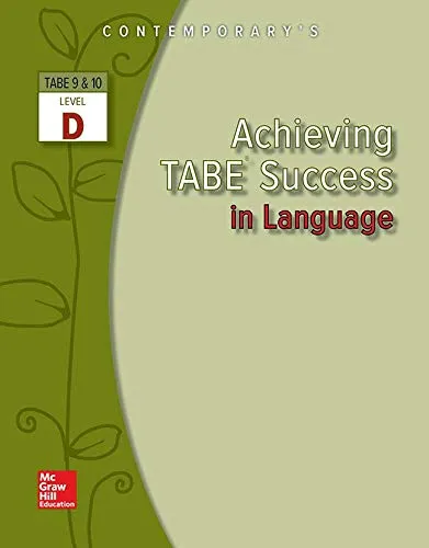 Achieving TABE Success in Language Level D - McGraw-Hill Education Used Book