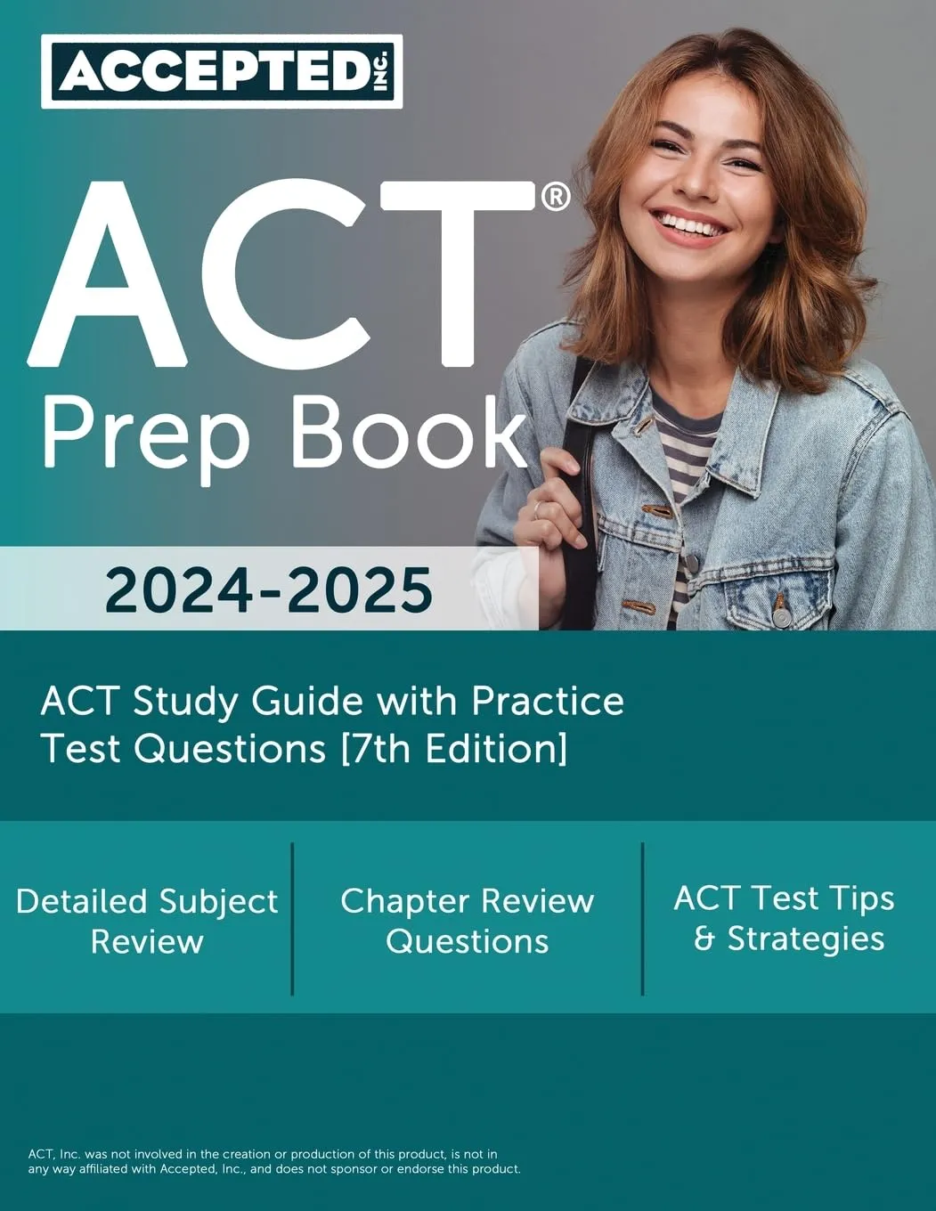 ACT Prep Book 2024-2025 with Practice Test Questions - 7th Edition Study Guide