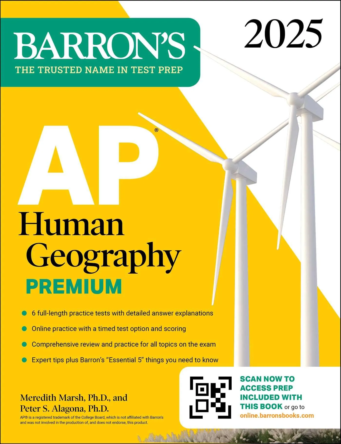 AP Human Geography Premium 2025: 6 Practice Tests, Comprehensive Review & Online Practice