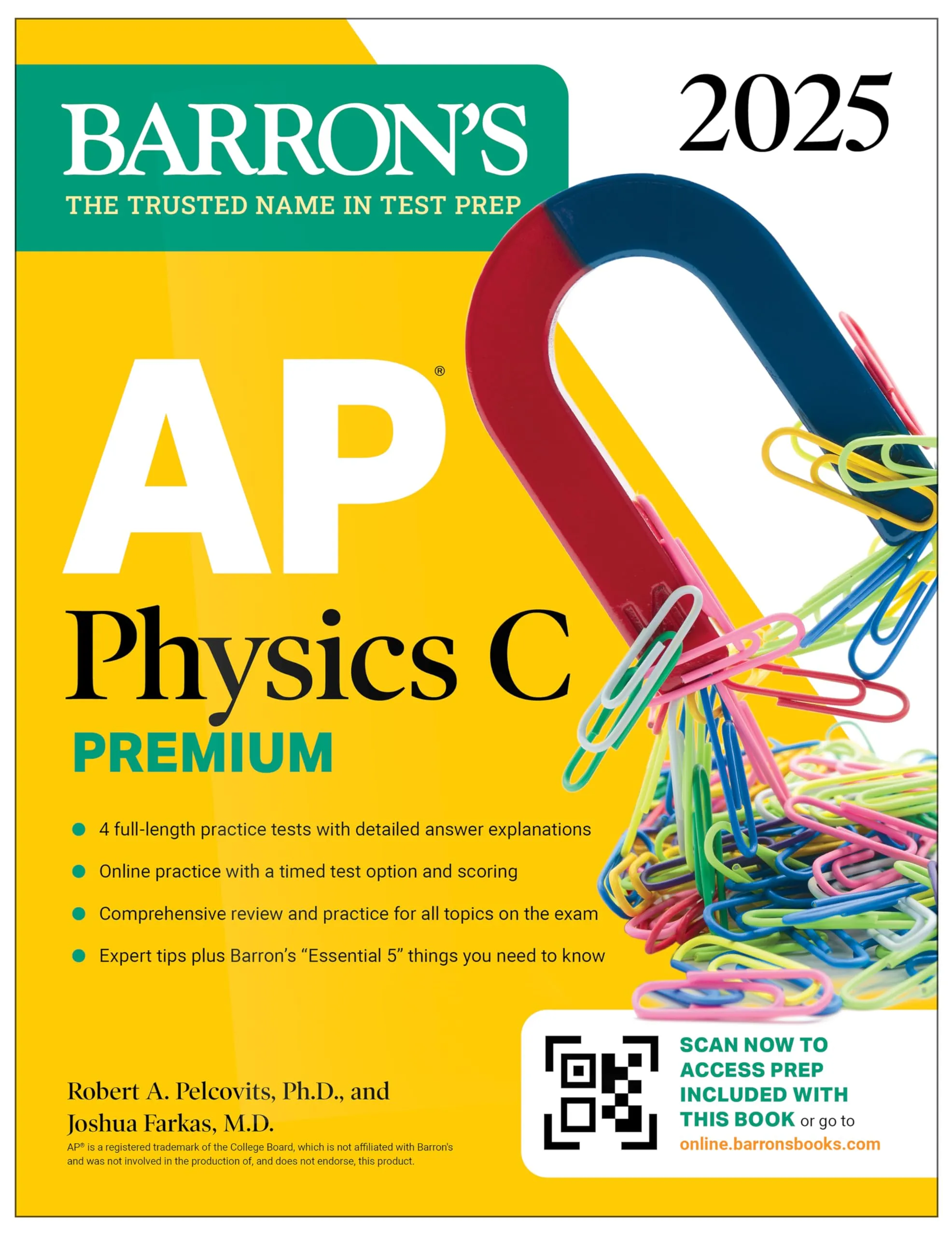 AP Physics C Premium, Eighth Edition: 4 Practice Tests, Comprehensive Review & Online Practice