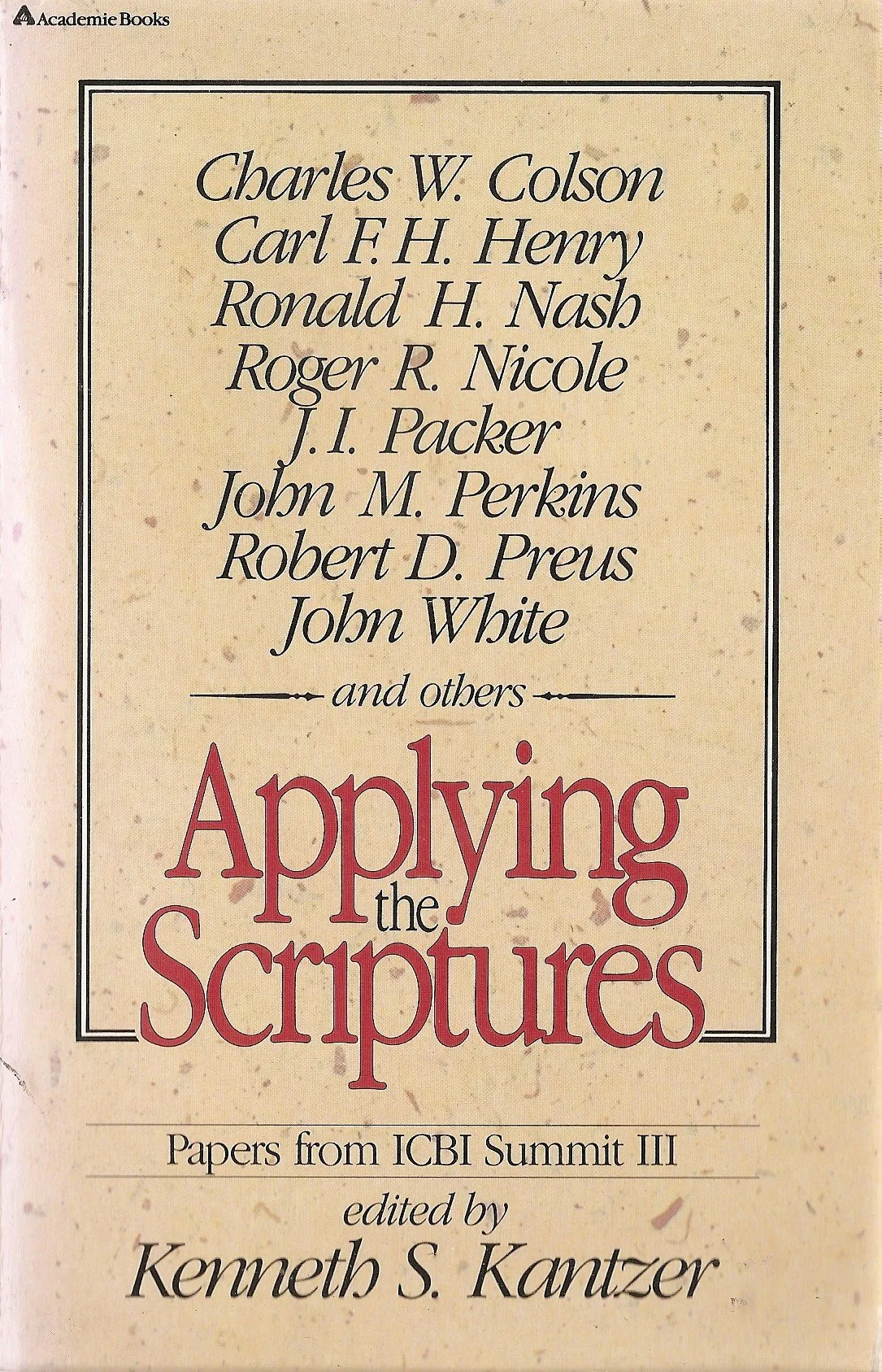 Applying the Scriptures - Mometrix - ICBI Summit III Papers