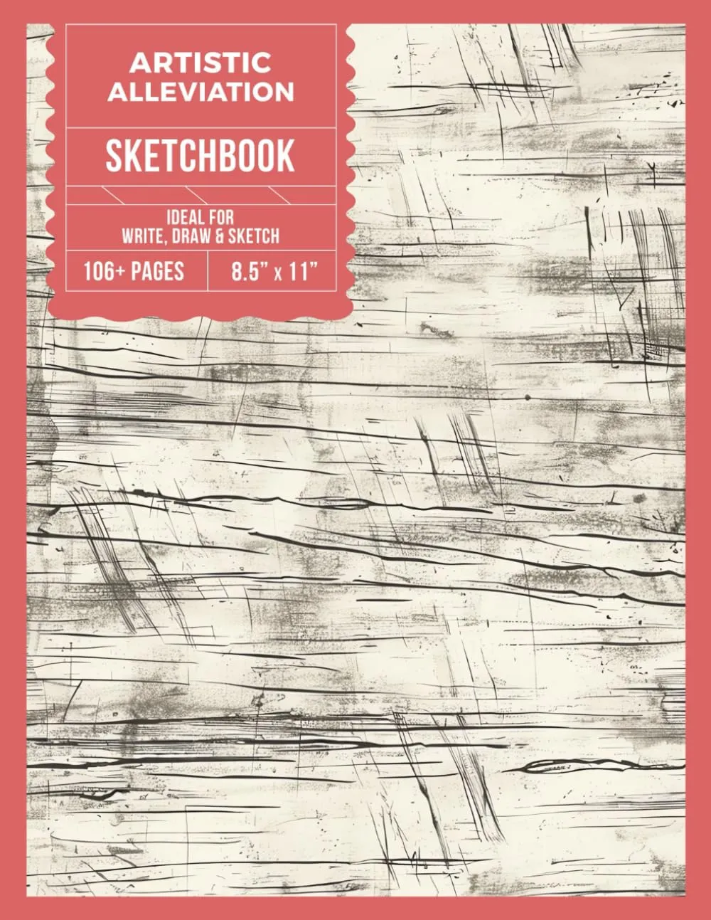 Artistic Alleviation Sketchbook - Blank Unlined Pages for Drawing, Sketching, and Painting