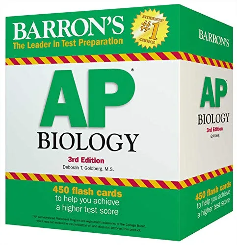 Barron's AP Biology Flash Cards - 450 Review Cards for Exam Success