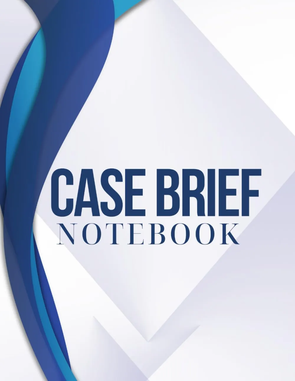 Case Brief Notebook: Blue Modern Design