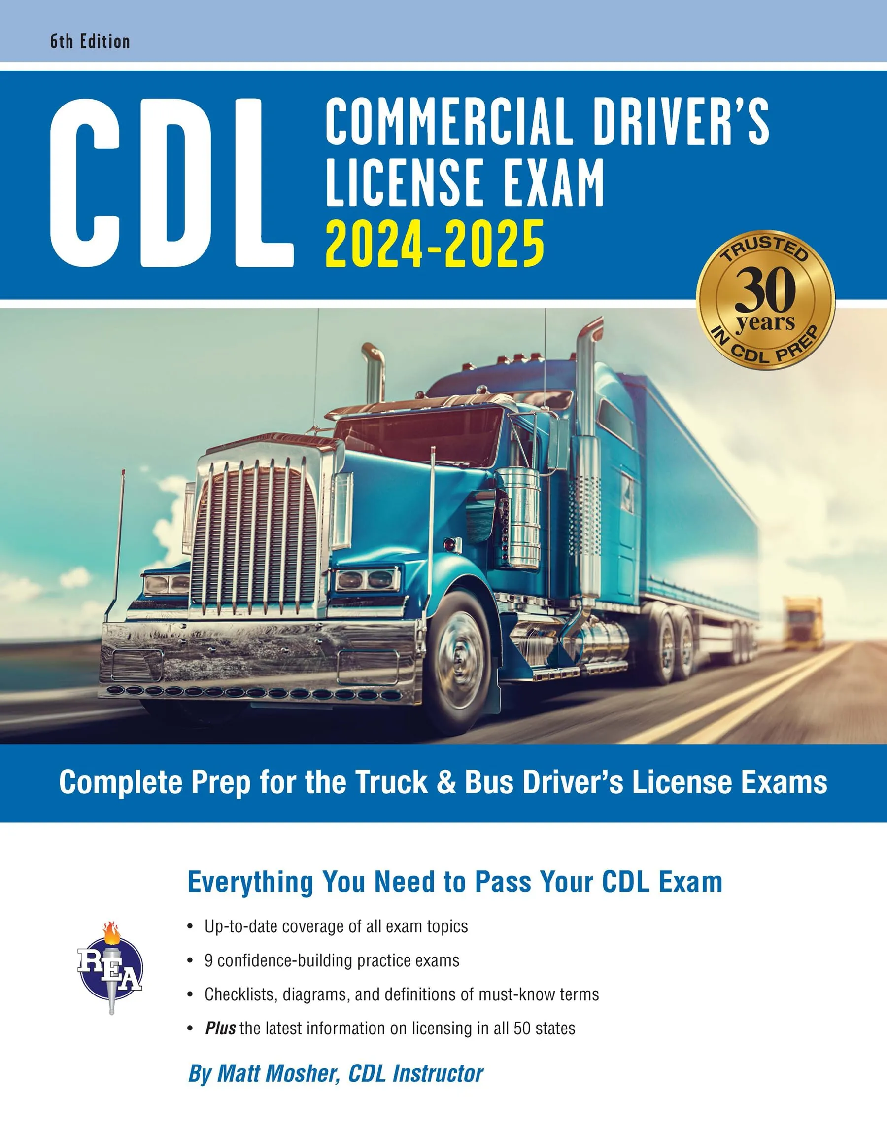 CDL Commercial Driver's License Exam Prep 2024-2025 for Truck & Bus Driver Licensing