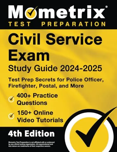 Civil Service Exam Study Guide 2024-2025 with 400+ Questions & 150+ Video Tutorials