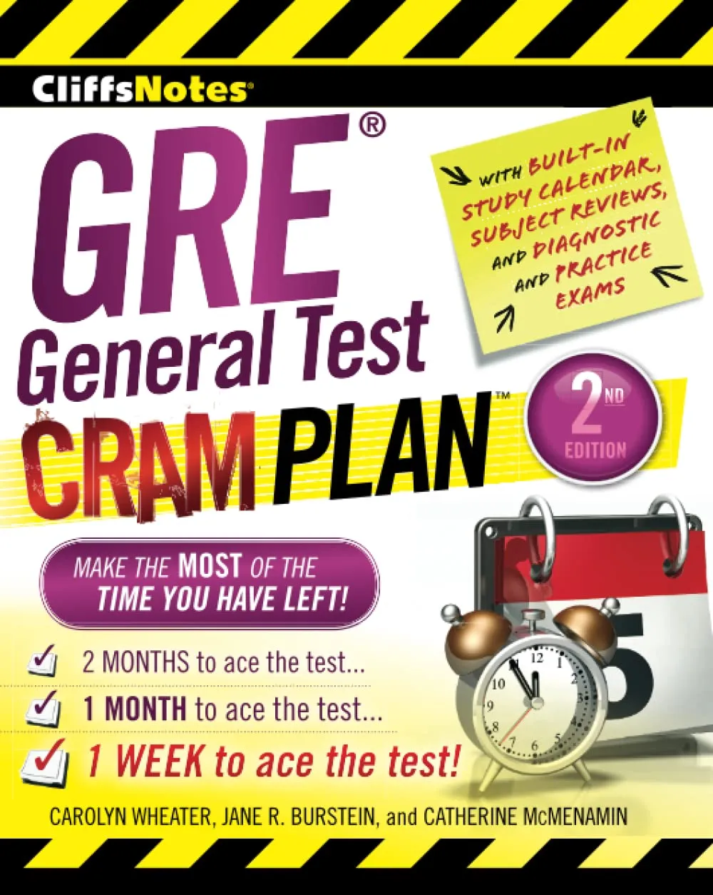 CliffsNotes GRE General Test Cram Plan 2nd Edition for Effective Exam Preparation