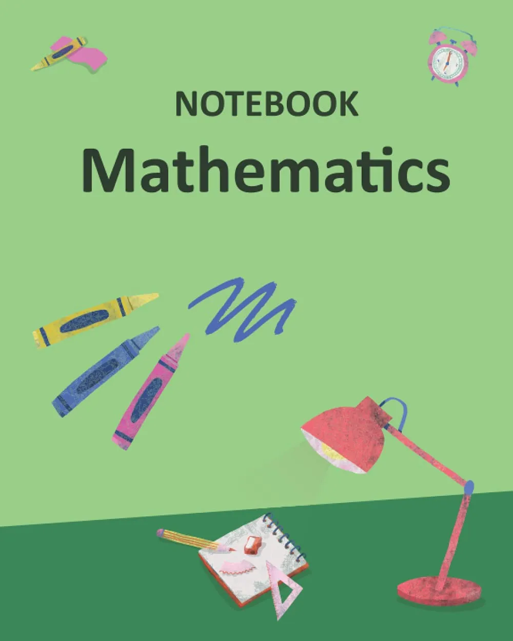 College Ruled Mathematics Notebook 8.5'' x 10'' - 100 Pages for Students