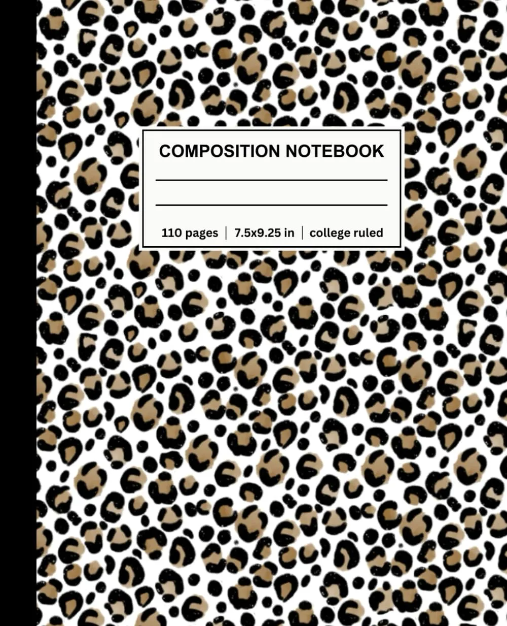 Composition Notebook College Ruled Leopard Print