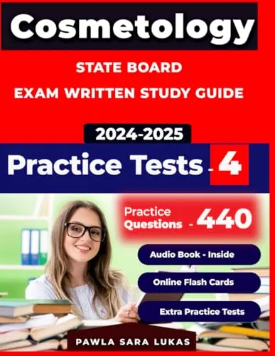 Cosmetology Test Study Guide with 4 Mocks Exams for State Board Success