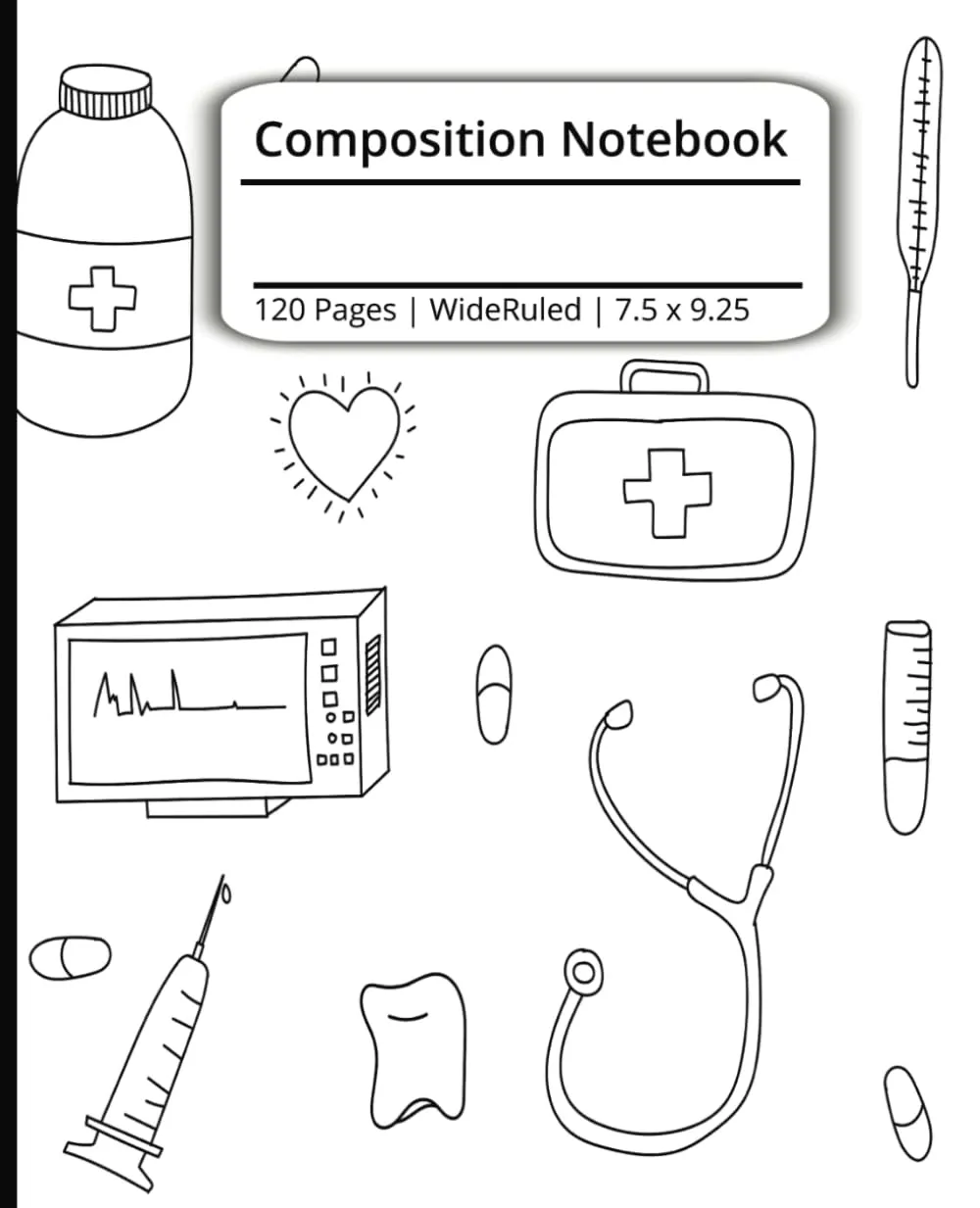 Cute Nursing Journal Composition Notebook by American Technical Publishers