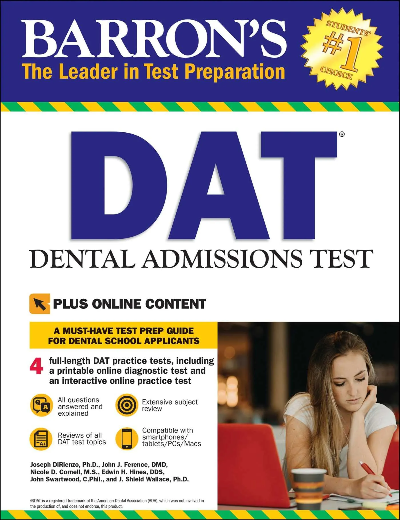 DAT Dental Admissions Test Prep Manual with 3 Model Tests & Online Access