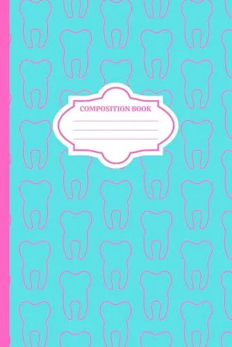 Dental Themed Composition Book in Pink - Perfect for Students and Professionals