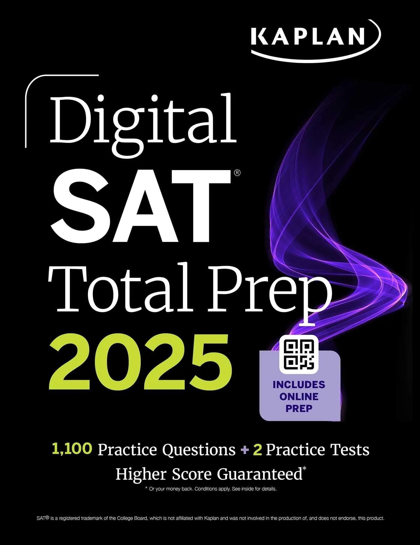 Digital SAT Total Prep 2025 with Practice Tests & 1,100+ Questions for Success