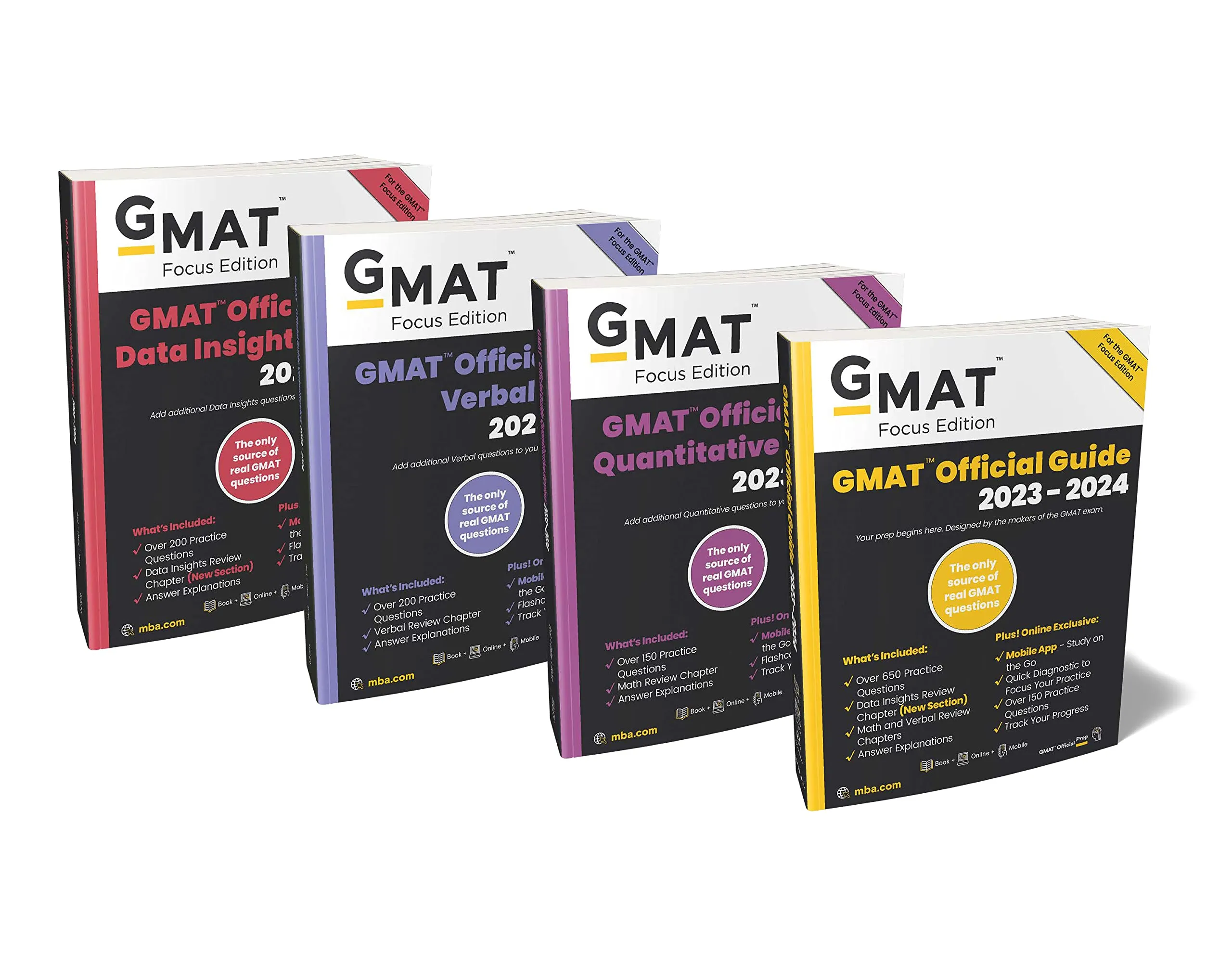 GMAT Official Guide 2023-2024 Bundle - Focus Edition with Online Question Bank Included