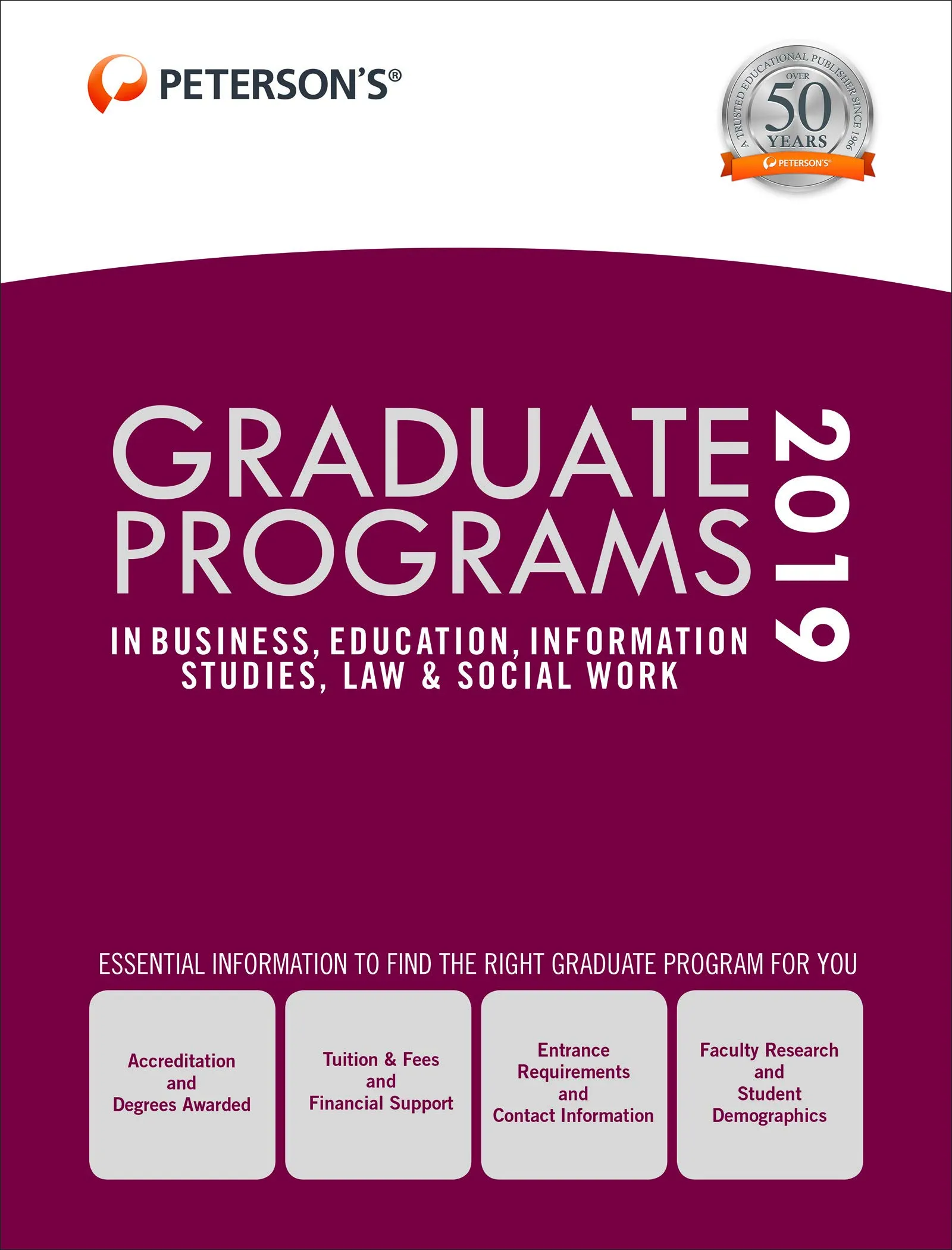 Graduate Programs in Business, Education, Law & Social Work 2019 - Comprehensive Overview