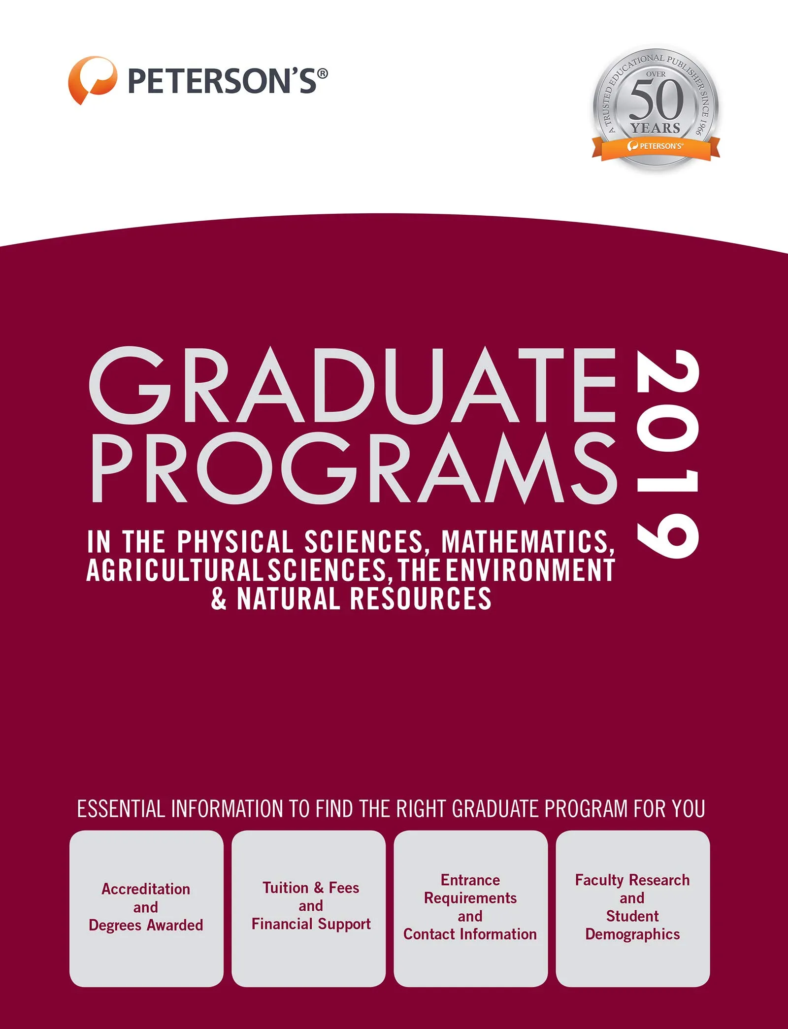 Graduate Programs in Physical Sciences & Mathematics 2019 - Comprehensive Guide to 2900+ Programs