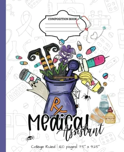 Halloween-Themed Composition Notebook for Medical Assistants - Lindesa