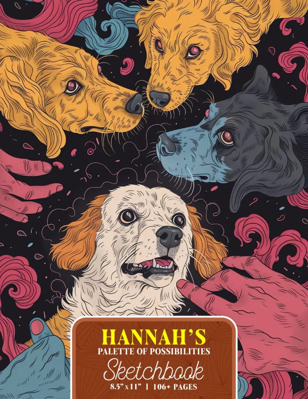 Hannah's Palette Sketchbook: Large Unlined Soft Cover for Drawing, Journaling & Doodling