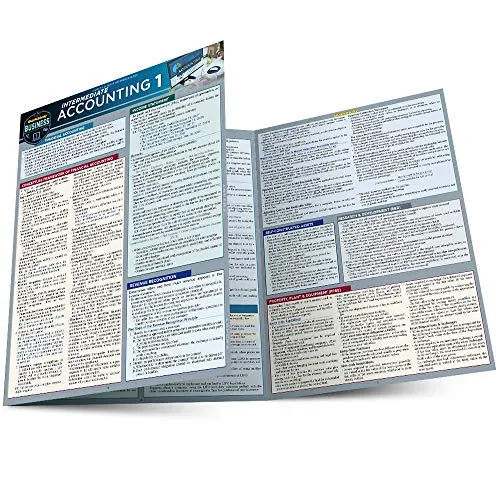 Intermediate Accounting 1 QuickStudy Laminated Reference Guide - 6 Pages by QuickStudy