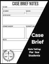 Law School Case Brief Notebook with 120 Cases by Janice Hardy