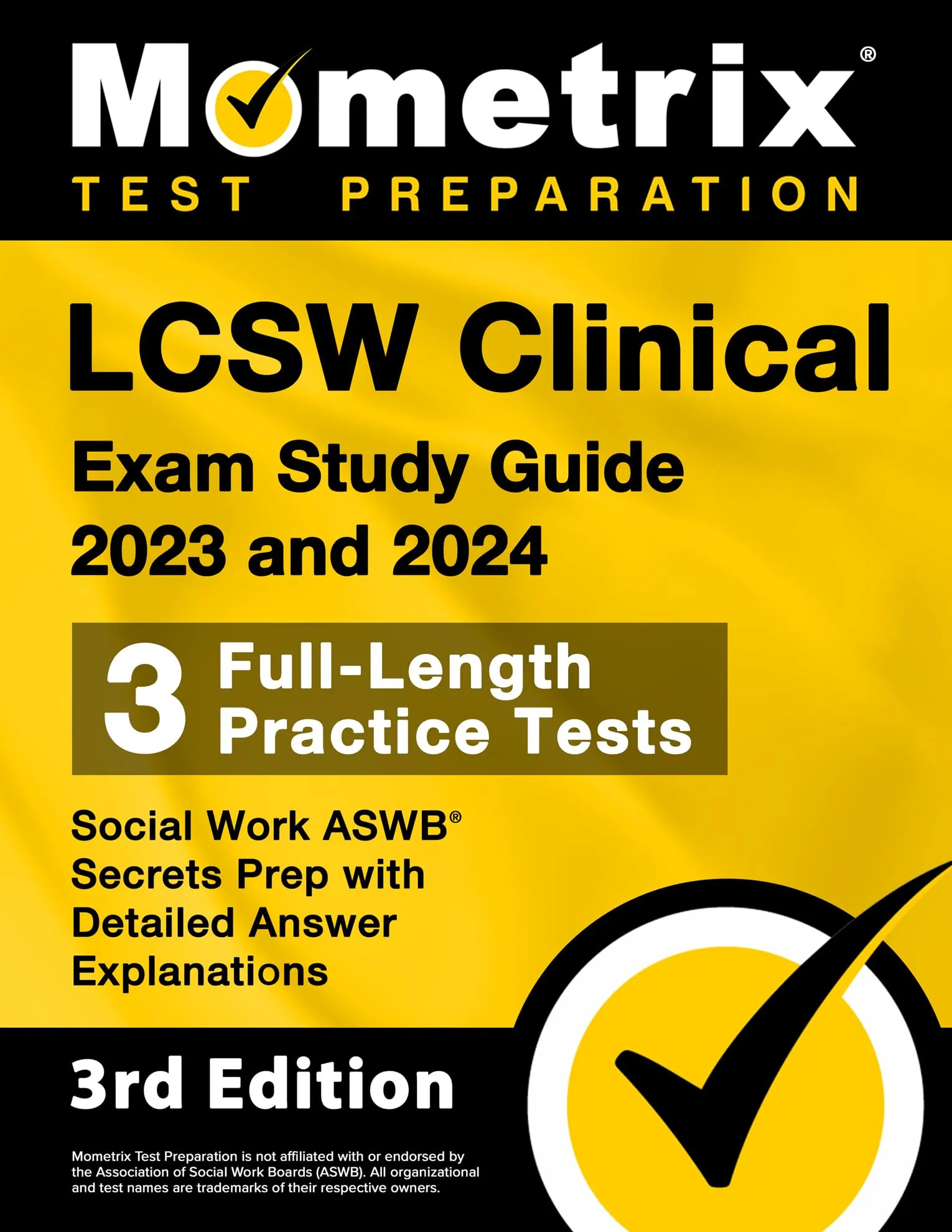 LCSW Clinical Exam Study Guide 2023-2024 with 3 Full-Length Practice Tests & Answer Explanations