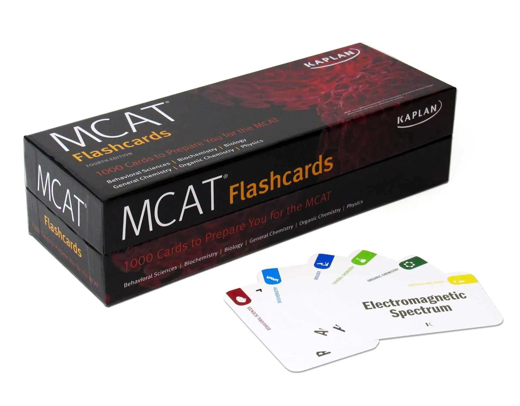 MCAT Flashcards by Kaplan - 1000 Essential Cards for Comprehensive MCAT Prep