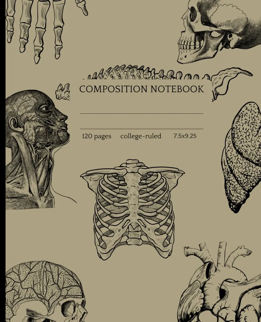 Medical Student Composition Notebook - Anatomical Study Journal for Aspiring Doctors