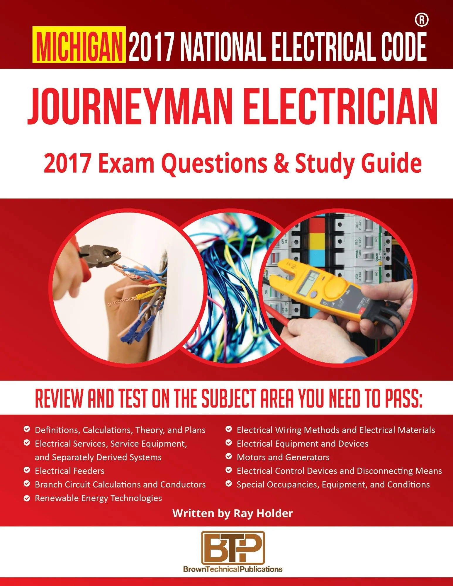 Michigan 2017 Journeyman Electrician Study Guide by Barrons - 12 Practice Exams Included