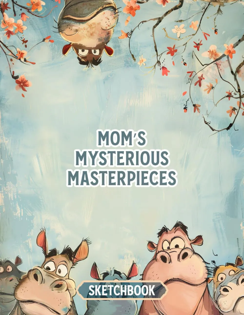 Mom’s Mysterious Masterpieces Sketchbook - Large Blank Pages for Painting, Drawing & Journaling