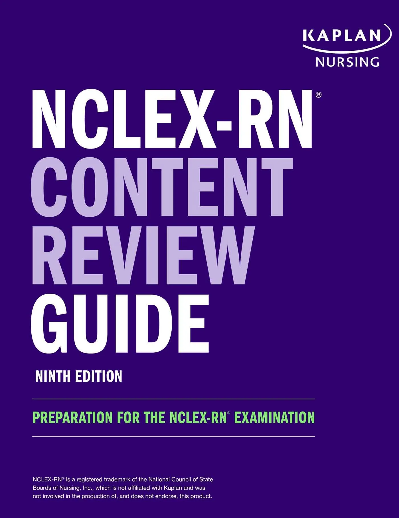 NCLEX-RN Content Review Guide by Kaplan - Essential Preparation for NCLEX-RN Examination