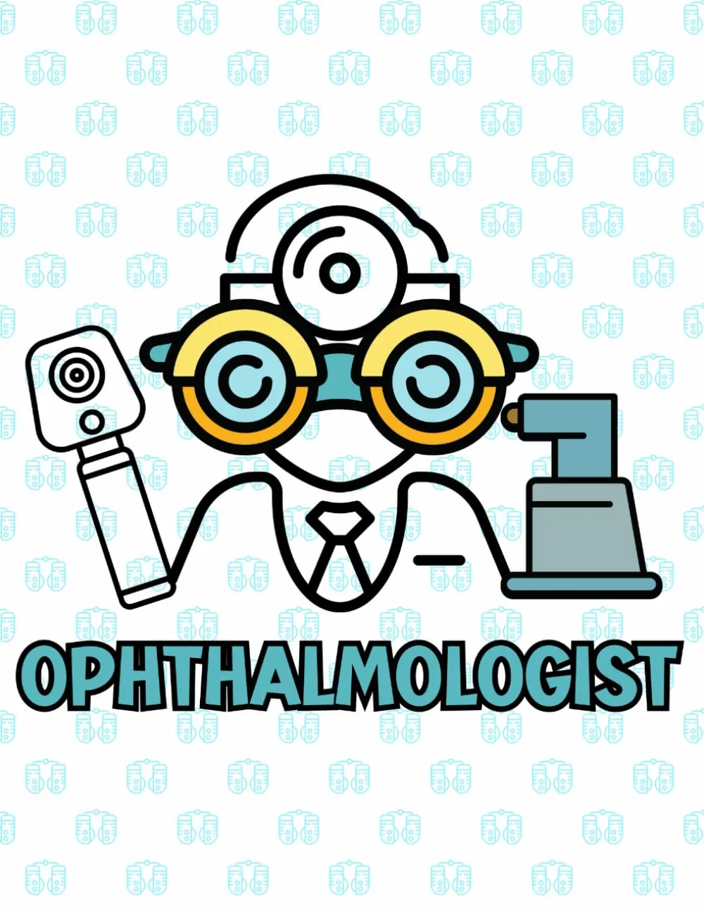 Notebook with Optometry & Ophthalmology Theme for Professionals & Students