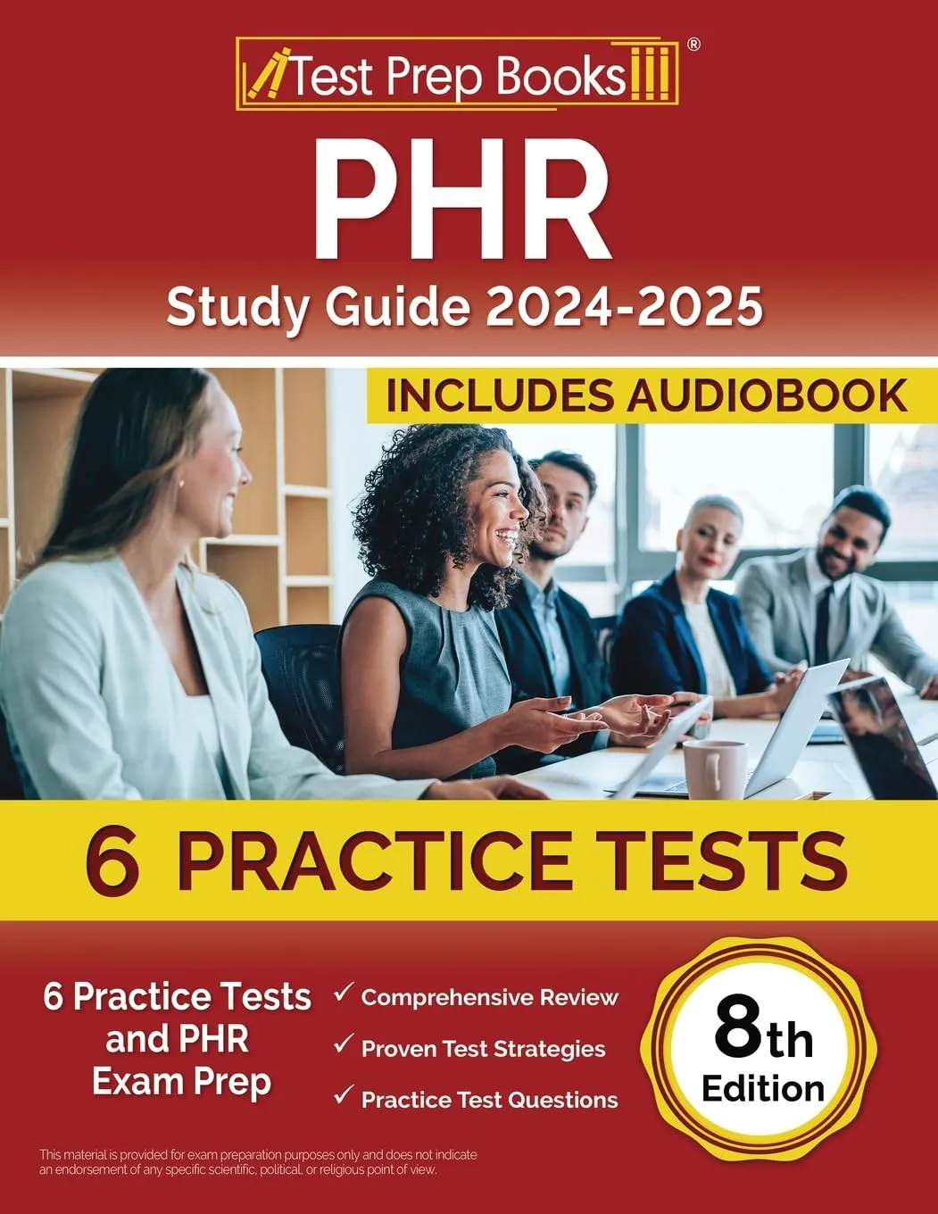 PHR Study Guide 2024-2025: 6 Practice Tests & Exam Prep [8th Edition] by Mometrix