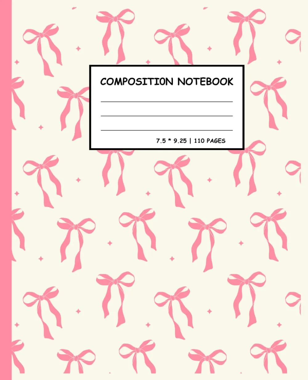 Pink Coquette Composition Notebook for Girls, Teens & Women