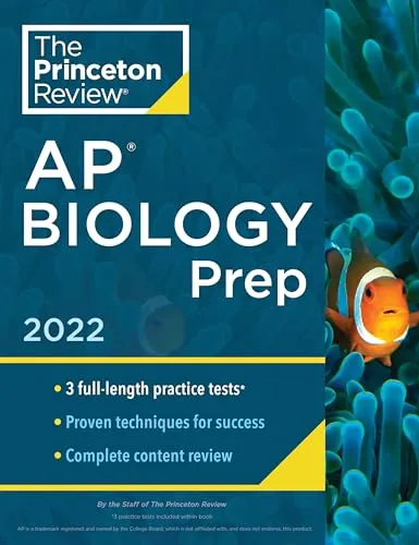 Princeton Review AP Biology Prep 2022 - Complete Content Review, Practice Tests, Strategies