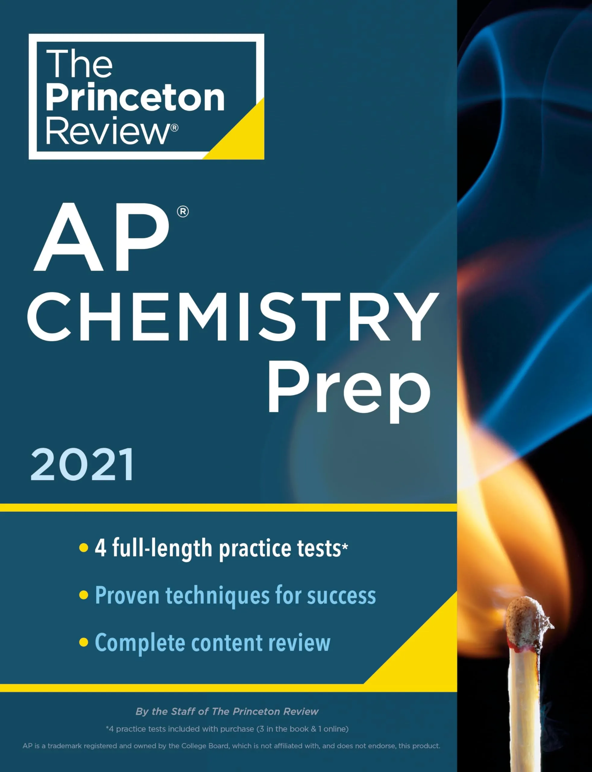 Princeton Review AP Chemistry Prep 2021 with 4 Practice Tests & Complete Content Review