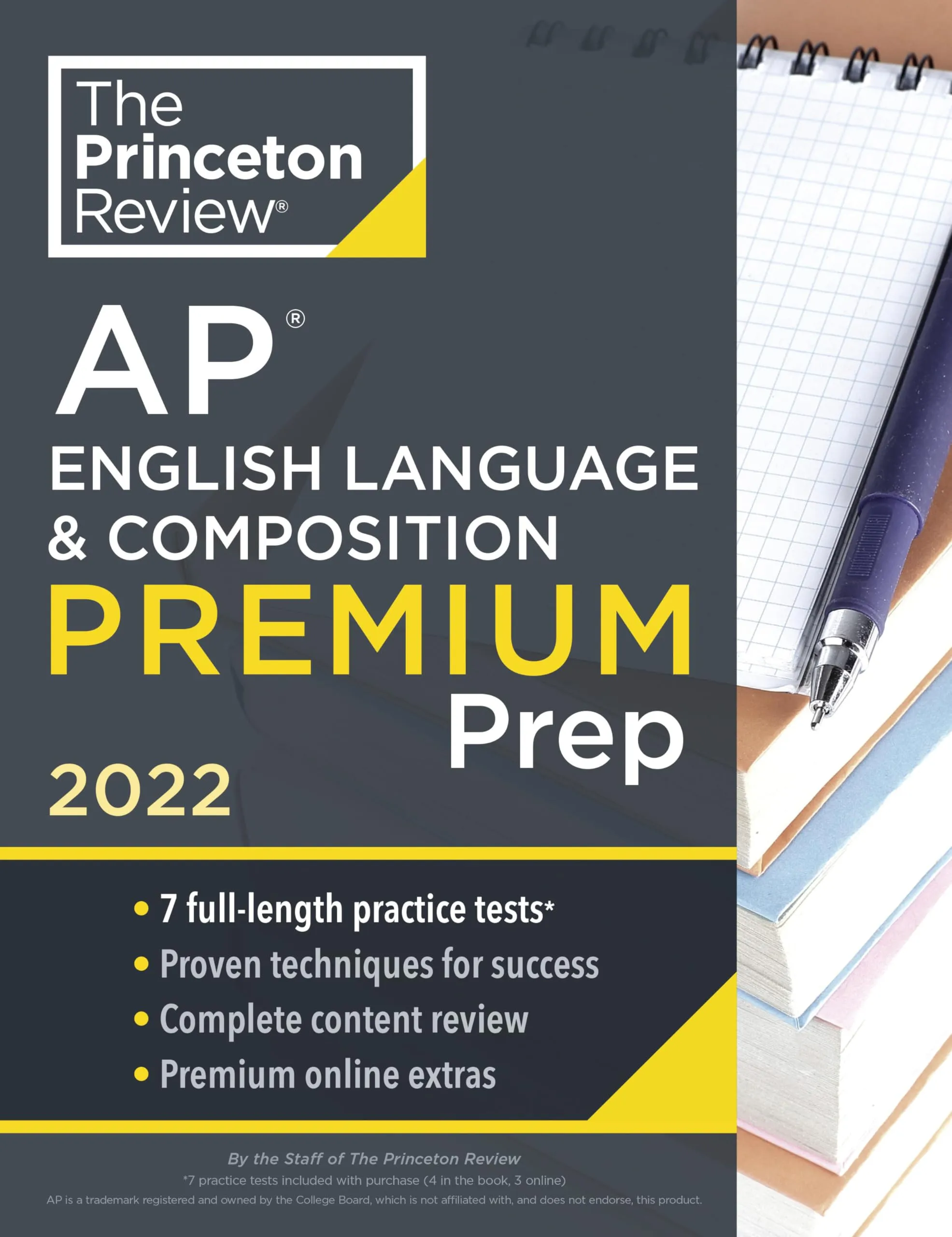 Princeton Review AP English Language & Composition Premium Prep 2022 with 7 Practice Tests