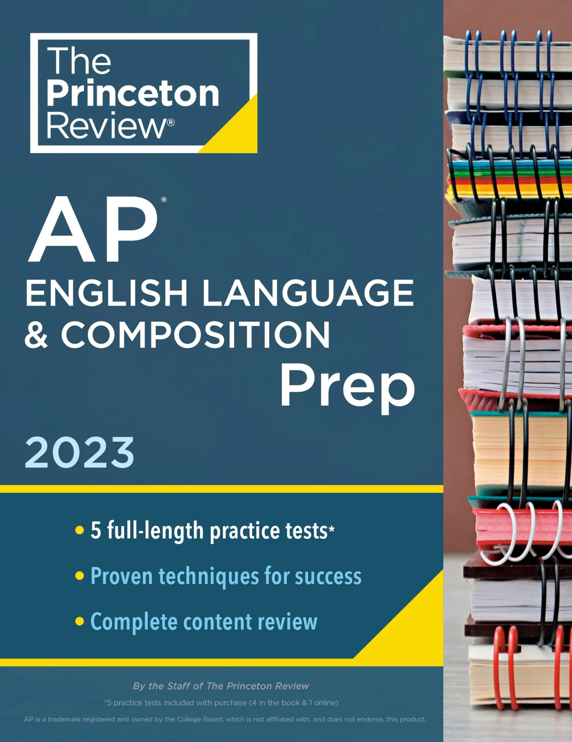 Princeton Review AP English Language & Composition Prep 2023 – 5 Practice Tests & Complete Review