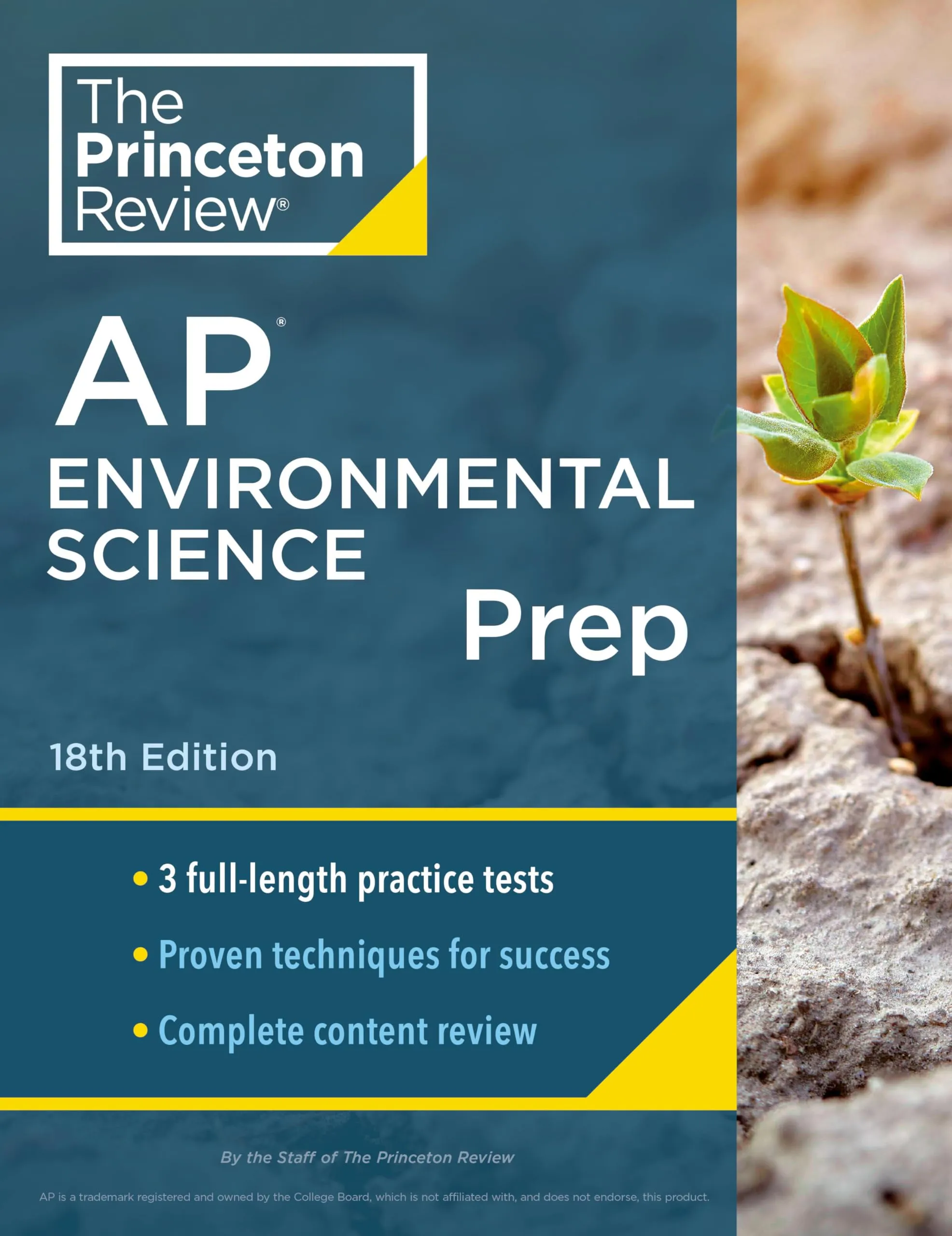 Princeton Review AP Environmental Science Prep 18th Edition with 3 Practice Tests & Strategies