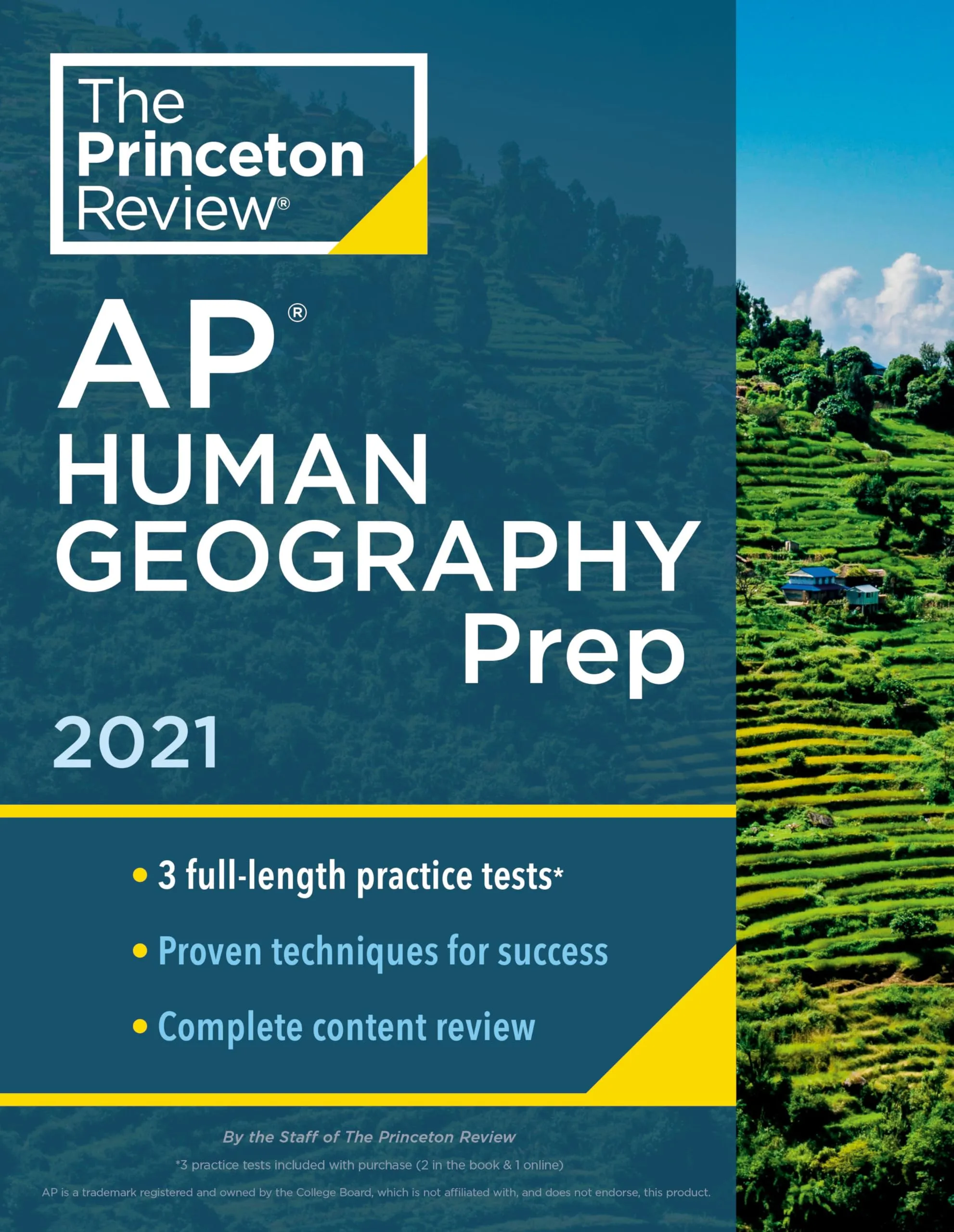 Princeton Review AP Human Geography Prep 2021: 3 Practice Tests, Complete Review & Techniques