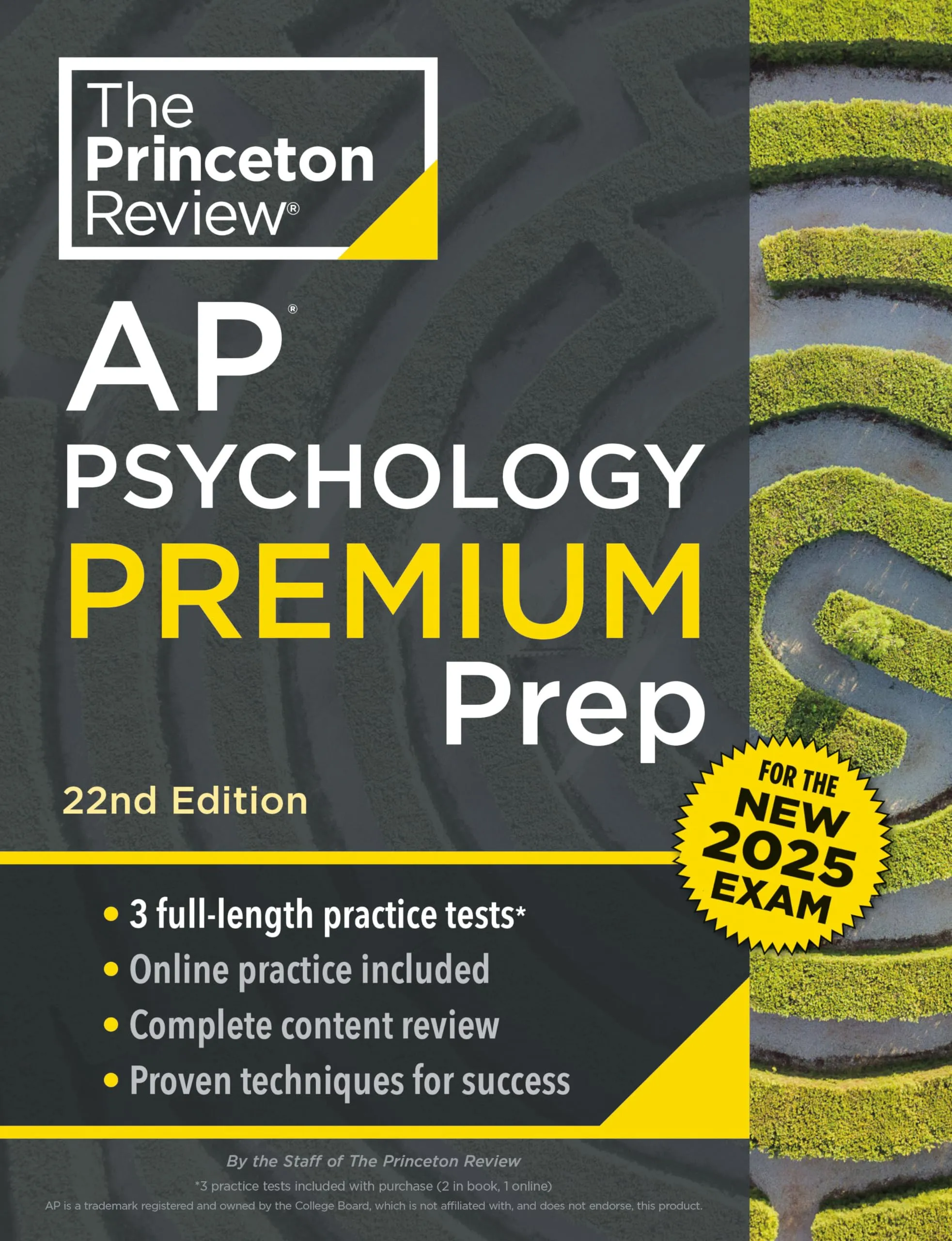 Princeton Review AP Psychology Premium Prep 22nd Edition: 3 Practice Tests & Digital Practice