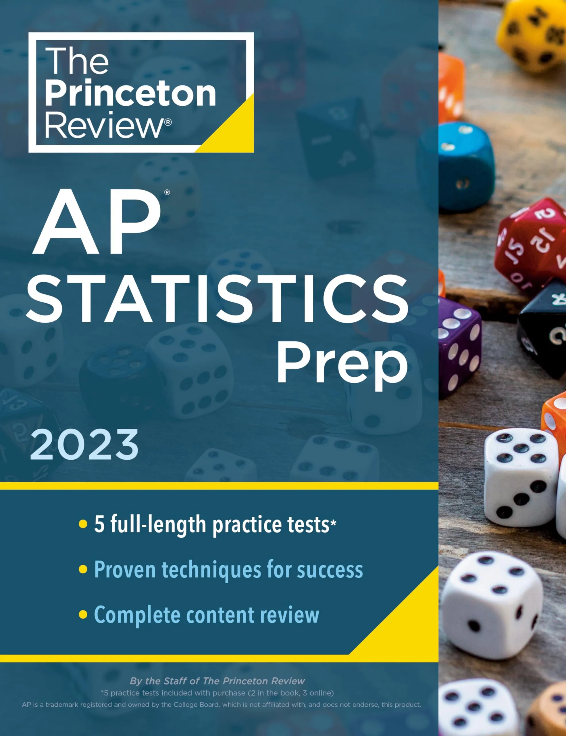 Princeton Review AP Statistics Prep 2023: 5 Practice Tests & Complete Content Review