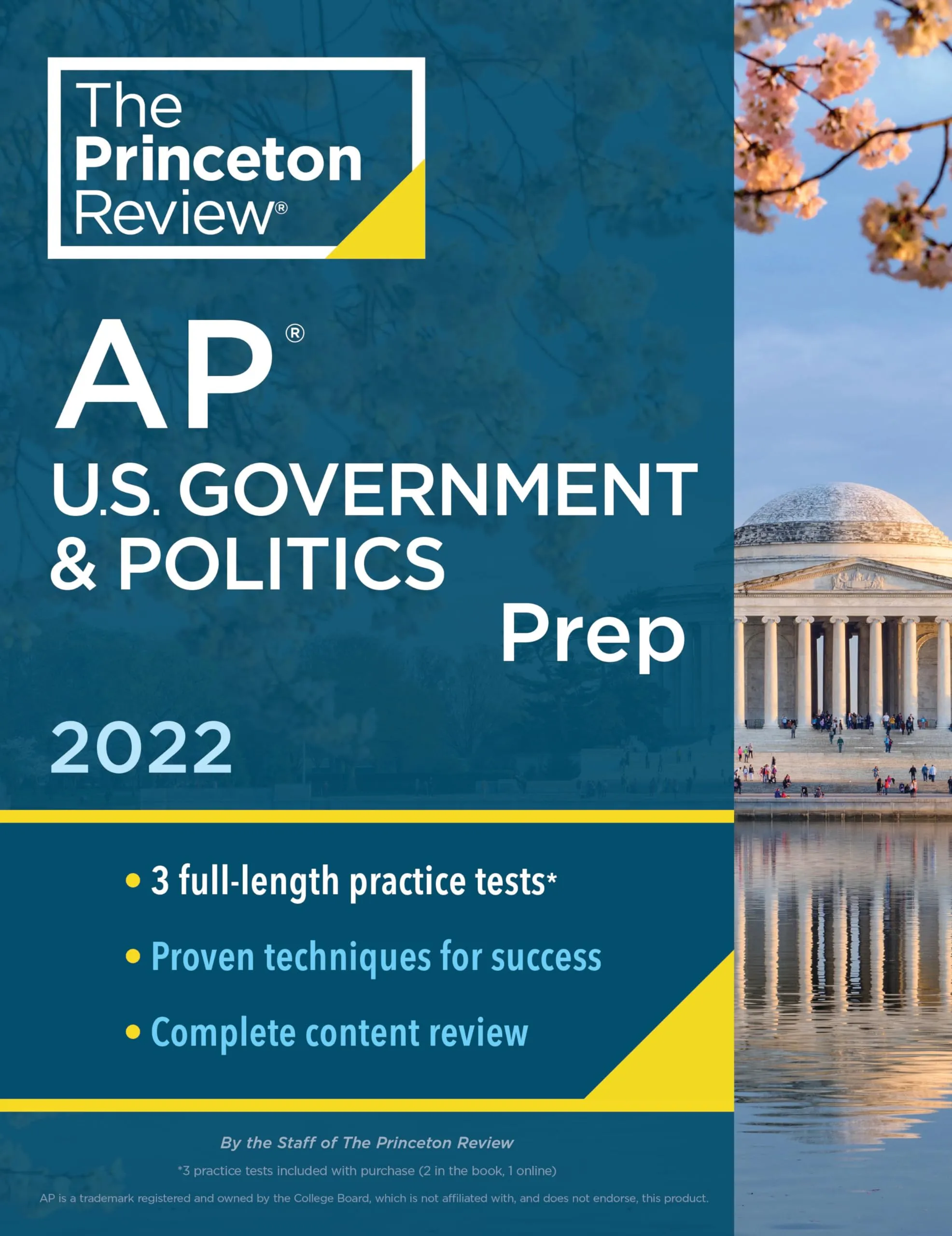 Princeton Review AP U.S. Government & Politics Prep 2022: Complete Content, Practice Tests, Strategies