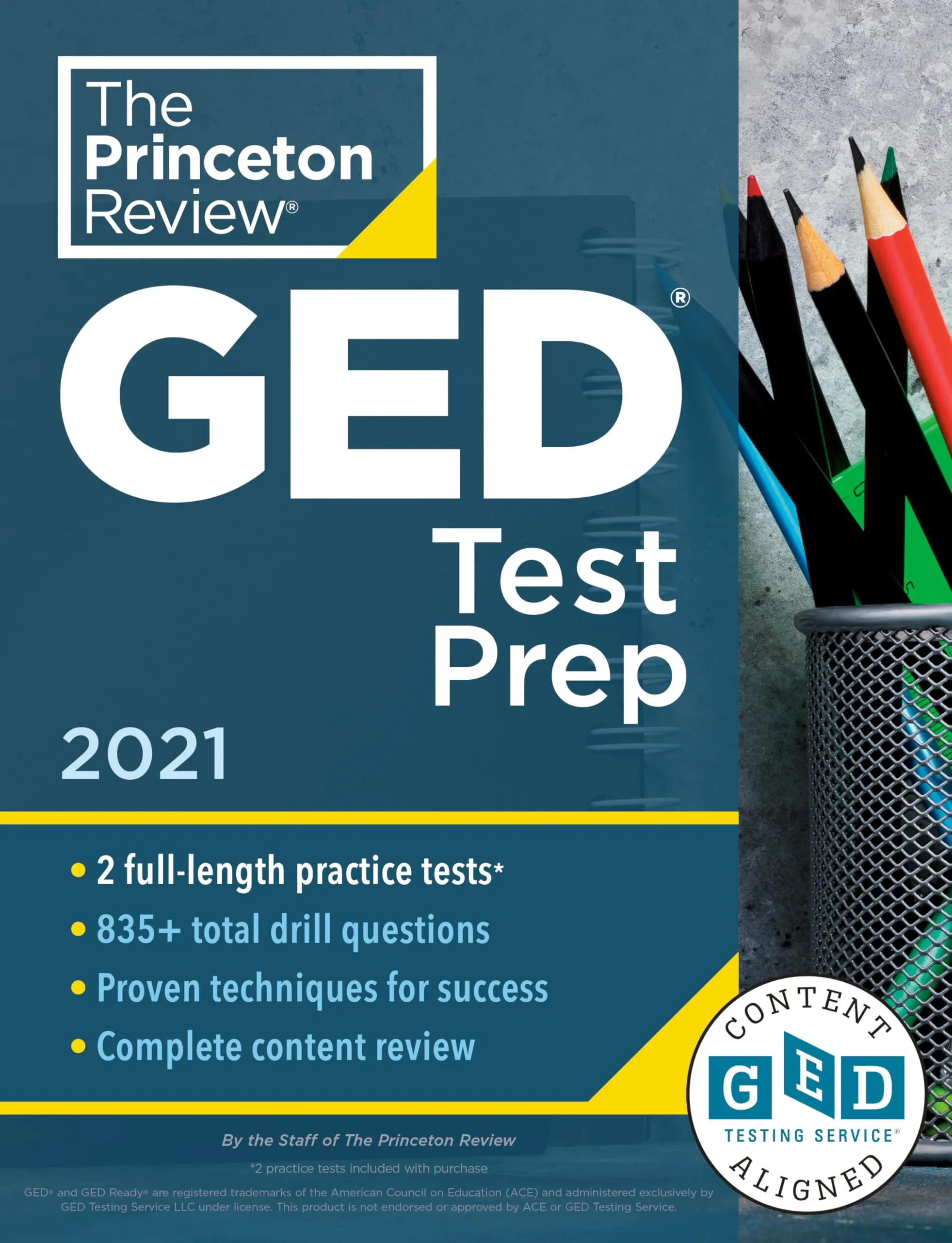 Princeton Review GED Test Prep 2021: Practice Tests, Review Techniques & Online Features