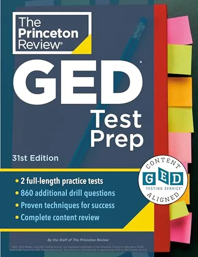 Princeton Review GED Test Prep 31st Edition with 2 Practice Tests & Online Features