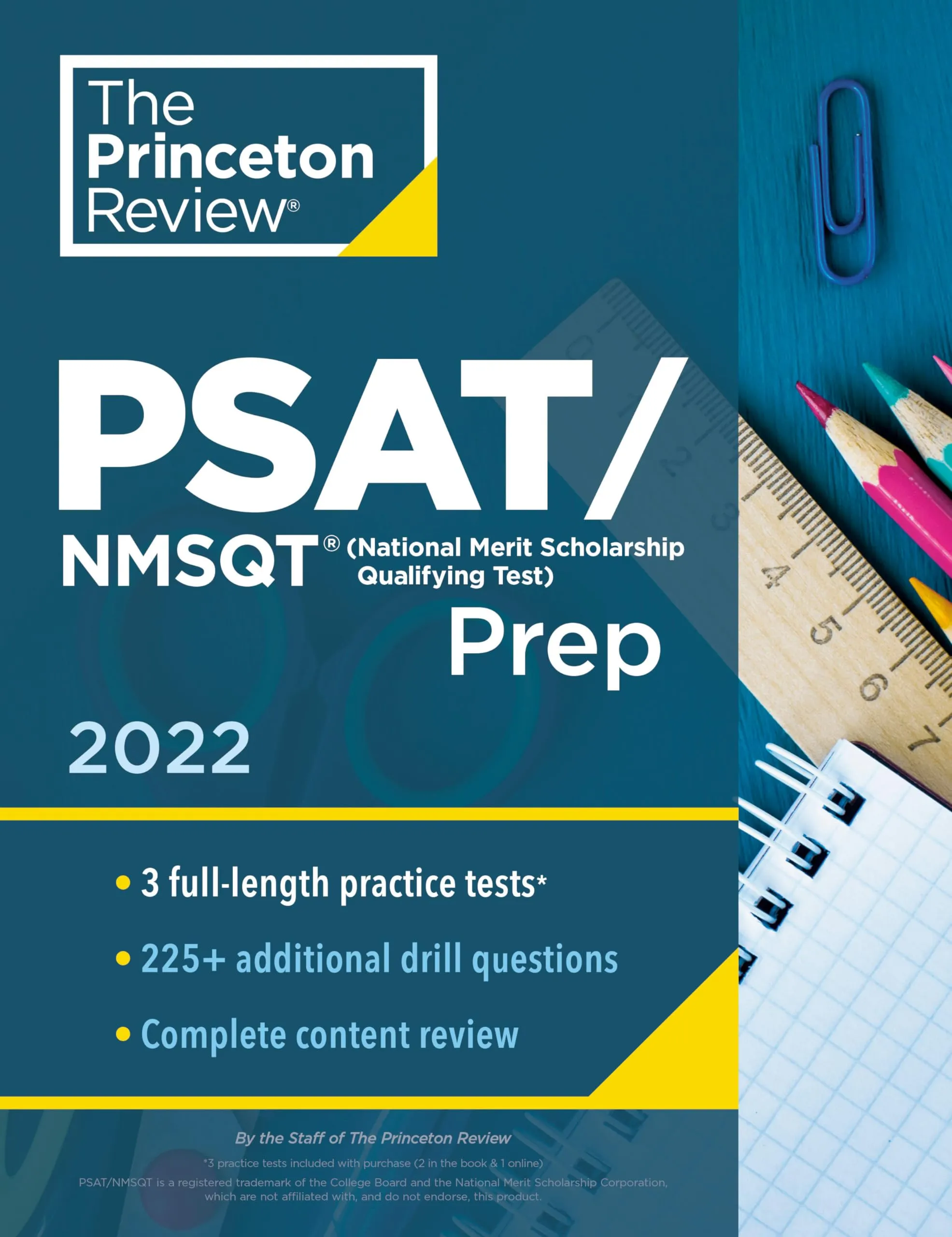 Princeton Review PSAT/NMSQT Prep 2022: 3 Practice Tests, Review Techniques & Online Tools