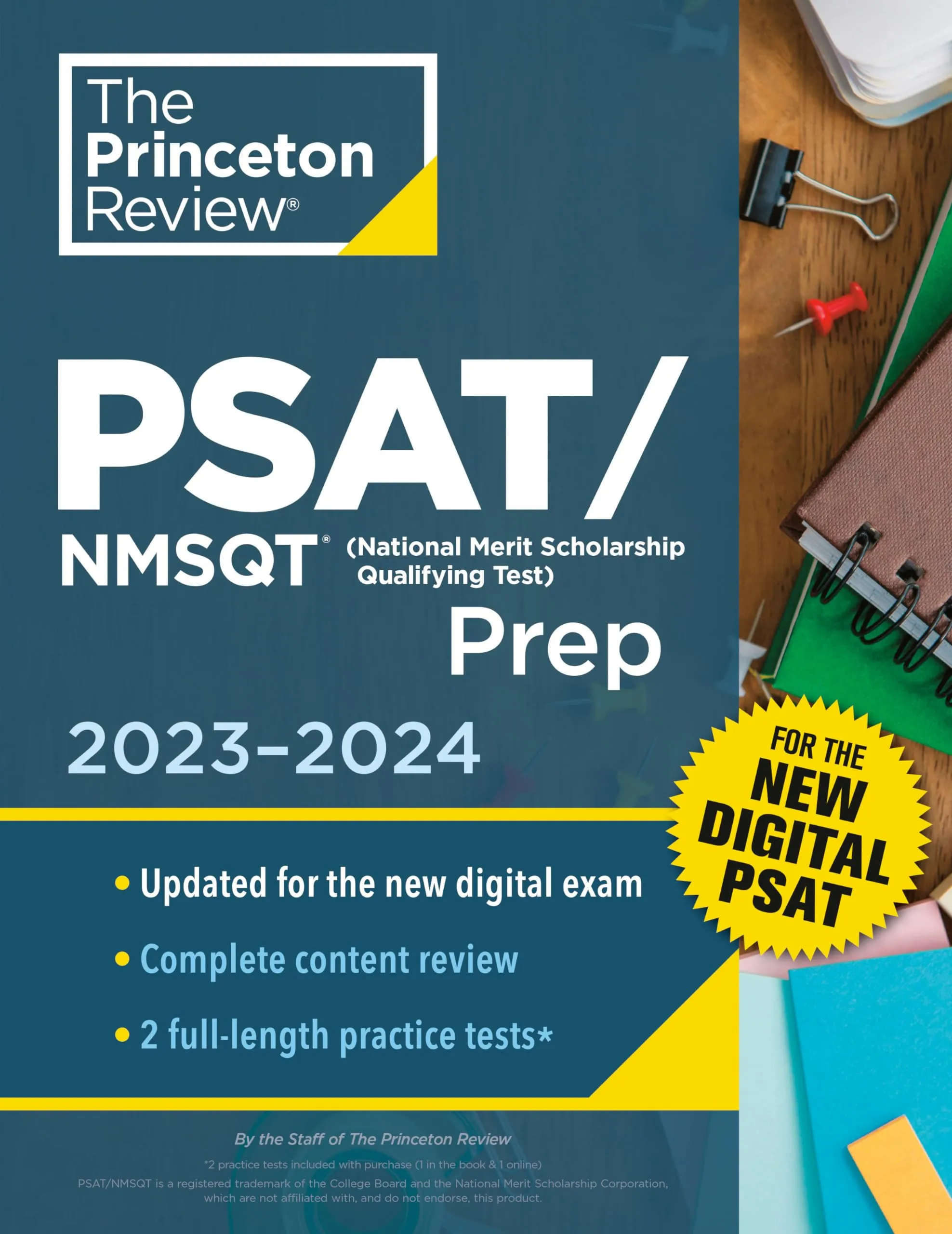 Princeton Review PSAT/NMSQT Prep 2023-2024 with 2 Practice Tests, Review & Online Tools