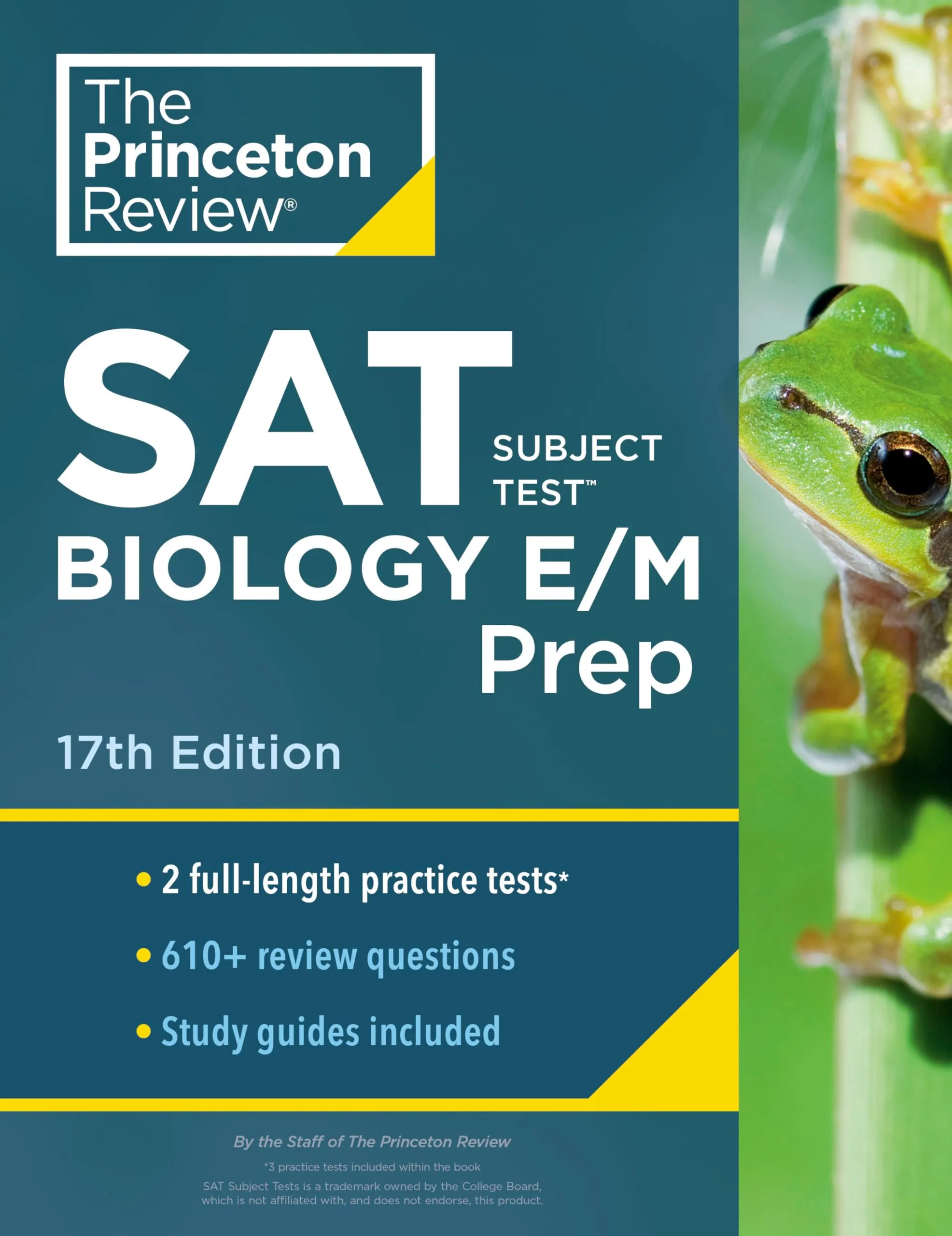 Princeton Review SAT Biology E/M Prep 17th Edition - Practice Tests, Strategies & Techniques